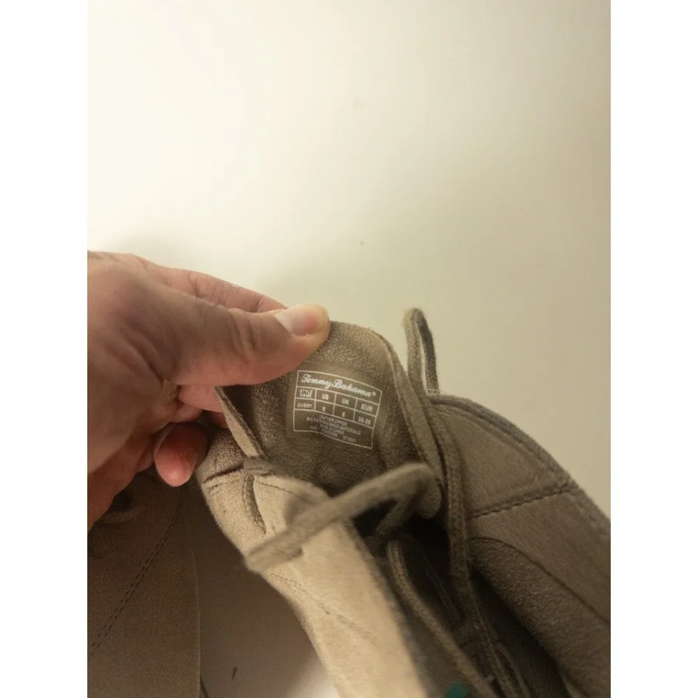 Tommy Bahama Everett Suede Chukka Desert Boots Taupe Women's US 8 NWT